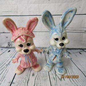 Vintage Set of Bunny Rabbit Banks